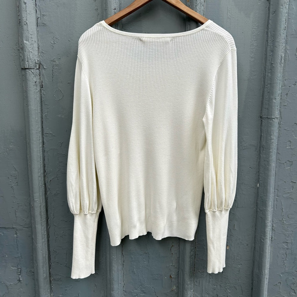 Inwear ribbed cream puff long sleeve, size XL