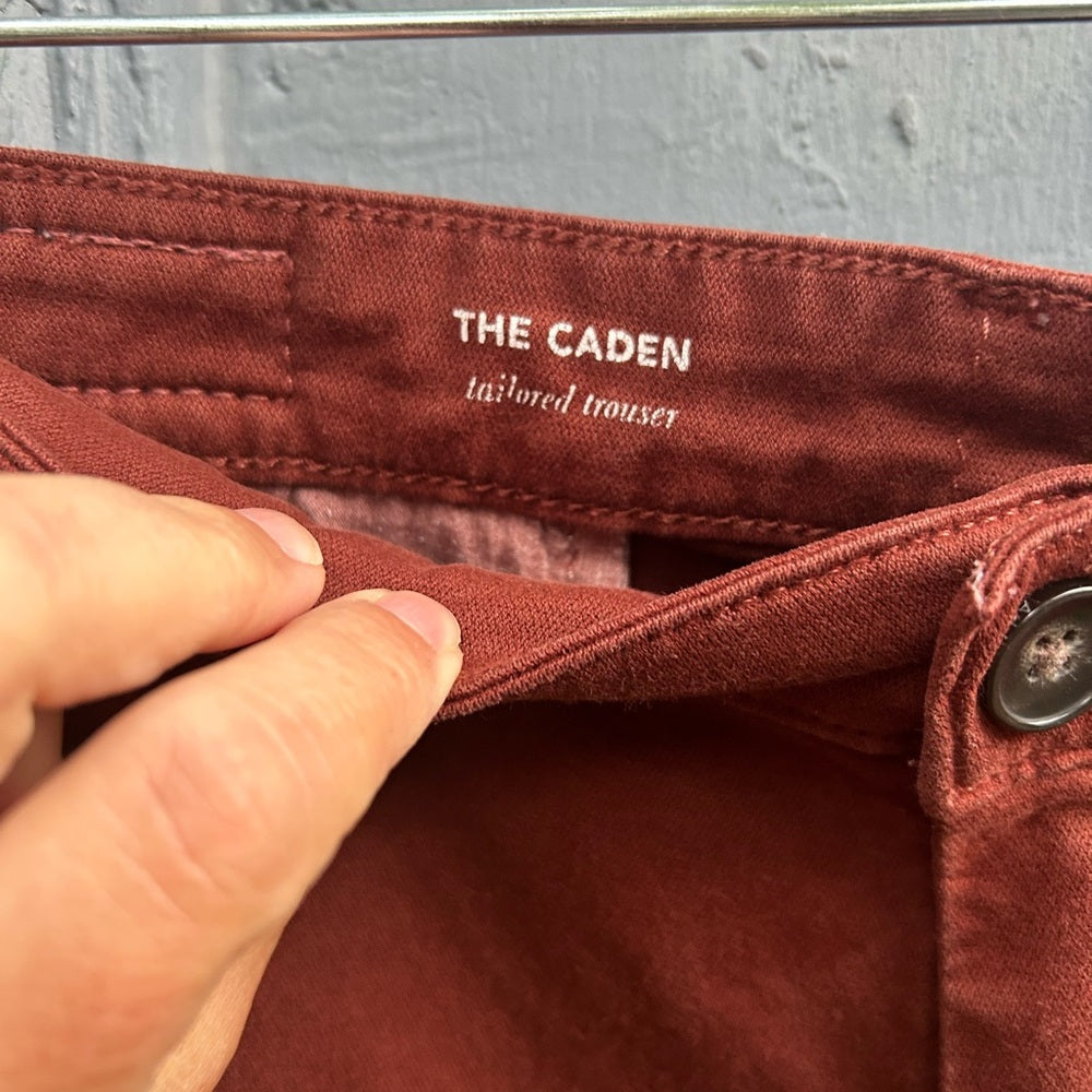 AG Caden Burgundy trouser, size 29