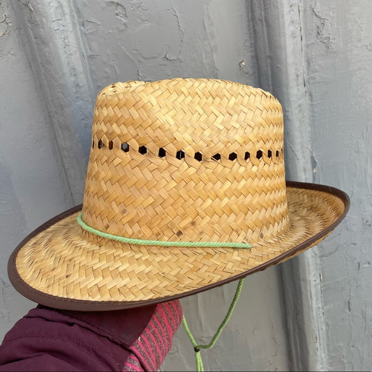 Hand woven straw hat