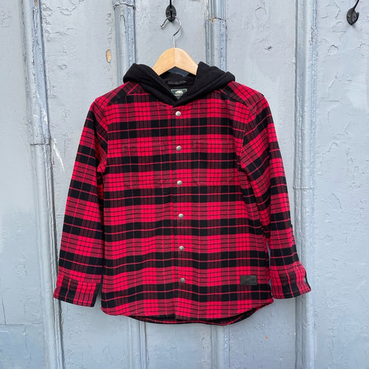 Roots Plaid Shacket, size 9/10 years old