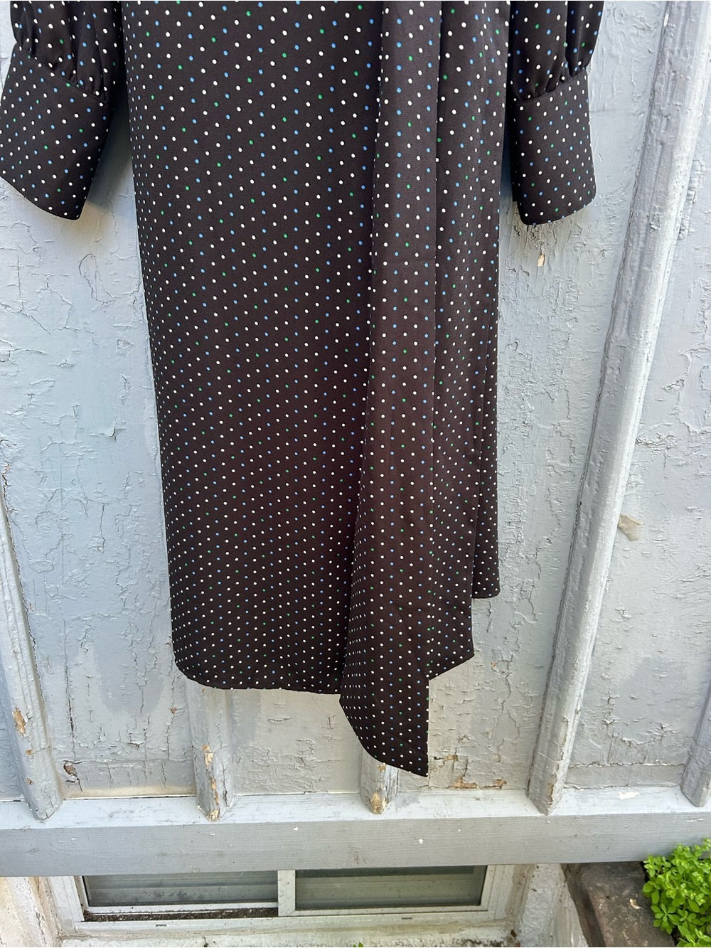 Halogen polka dot wrap dress, size XL