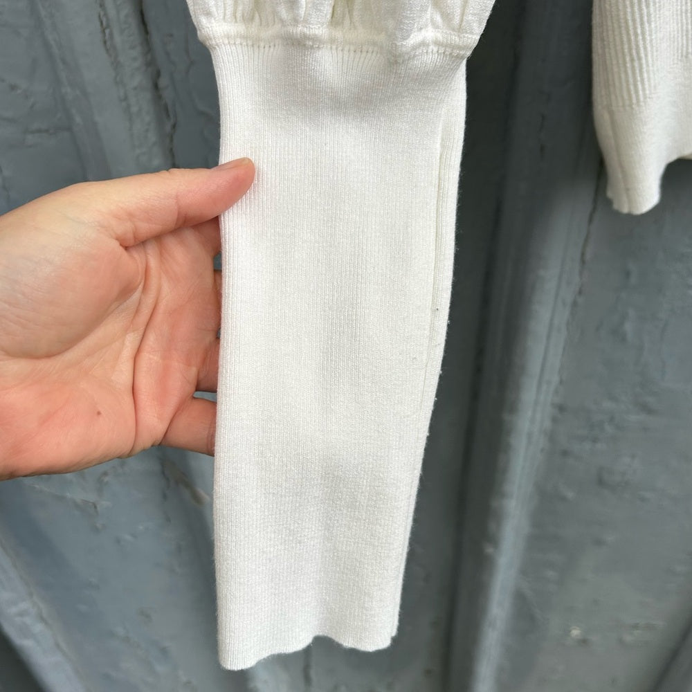 Inwear ribbed cream puff long sleeve, size XL