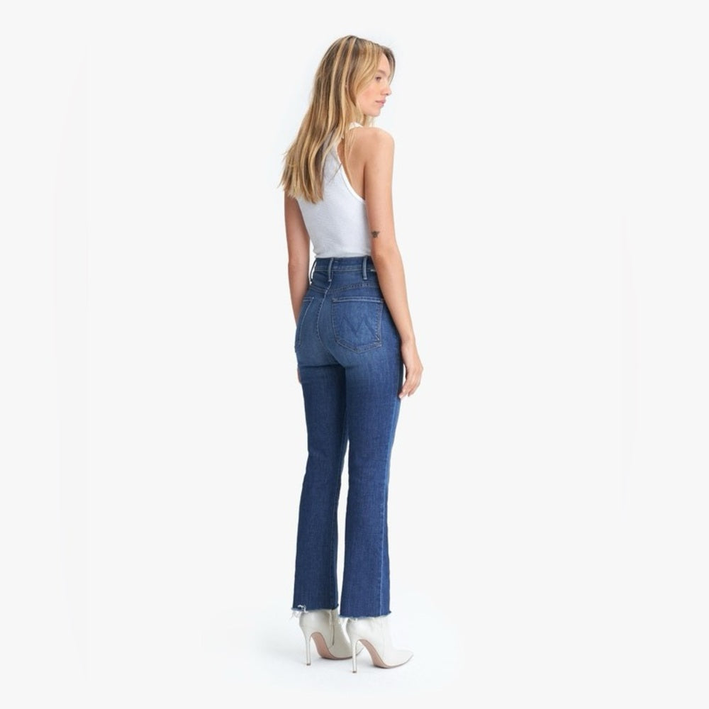 Mother The Hustler Ankle Fray Jeans, size 30