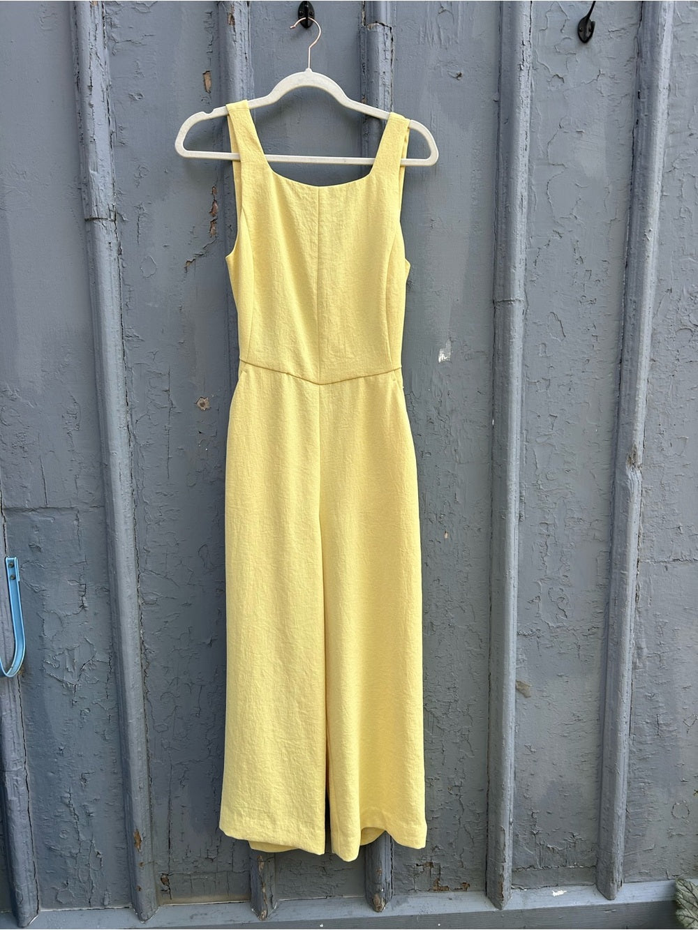 Wilfred Yellow Tie Back Ecoulement Jumpsuit, size S