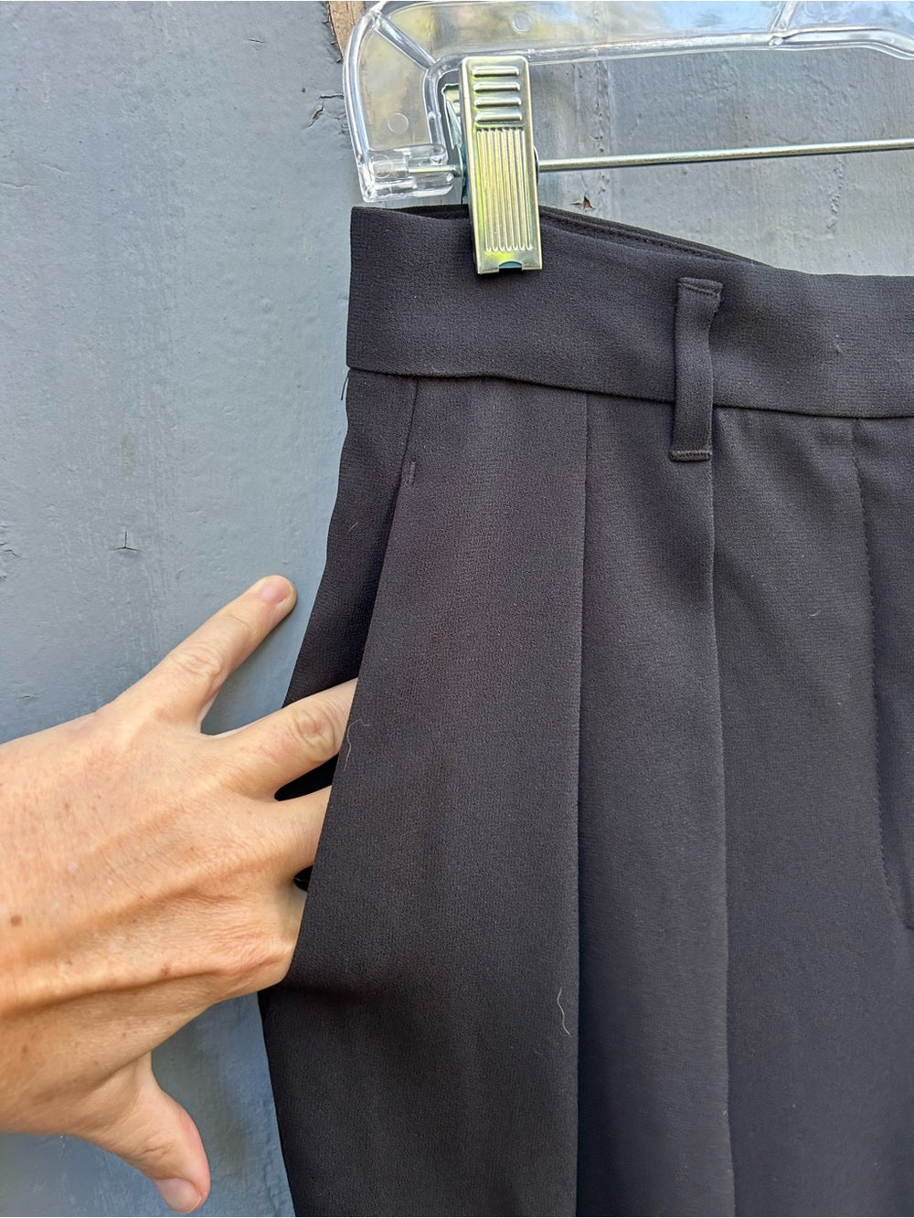 Babaton Black Japanese Crepe Pants, size 4