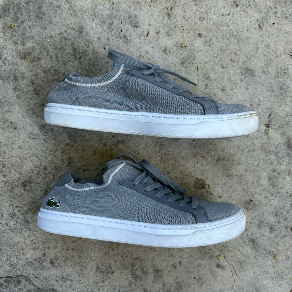 Lacoste La Piquée Wool Blend Textile Trainers, size 8