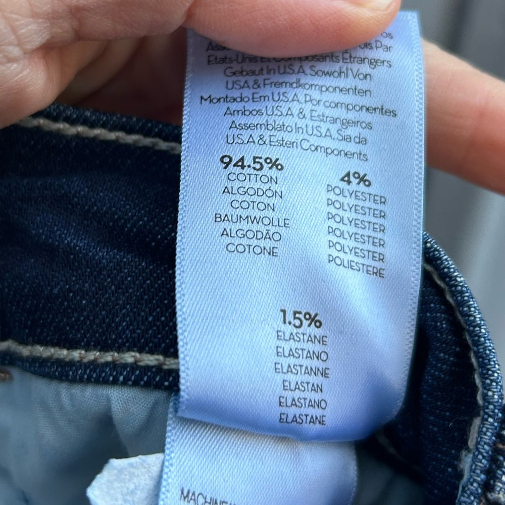 Mother The Hustler Ankle Fray Jeans, size 30