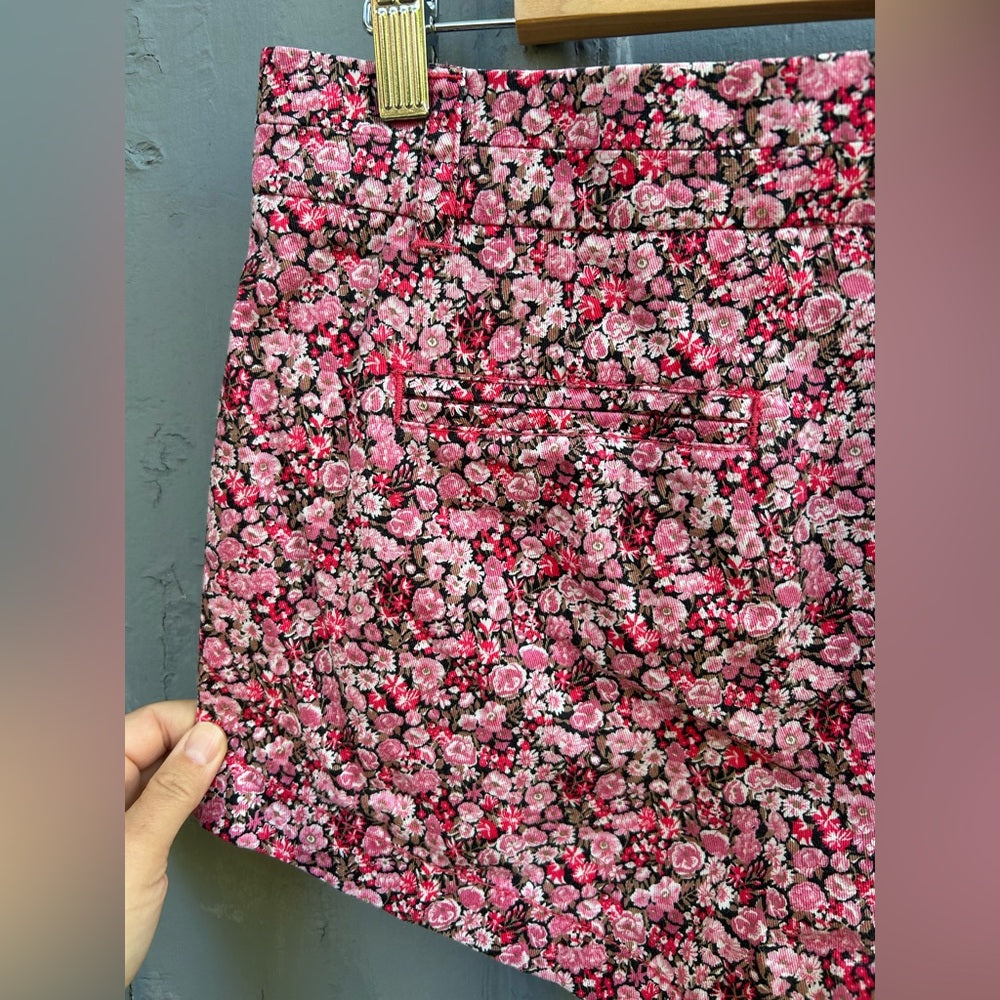 J.Crew x Liberty Art Fabrics pink floral chino shorts, size 4
