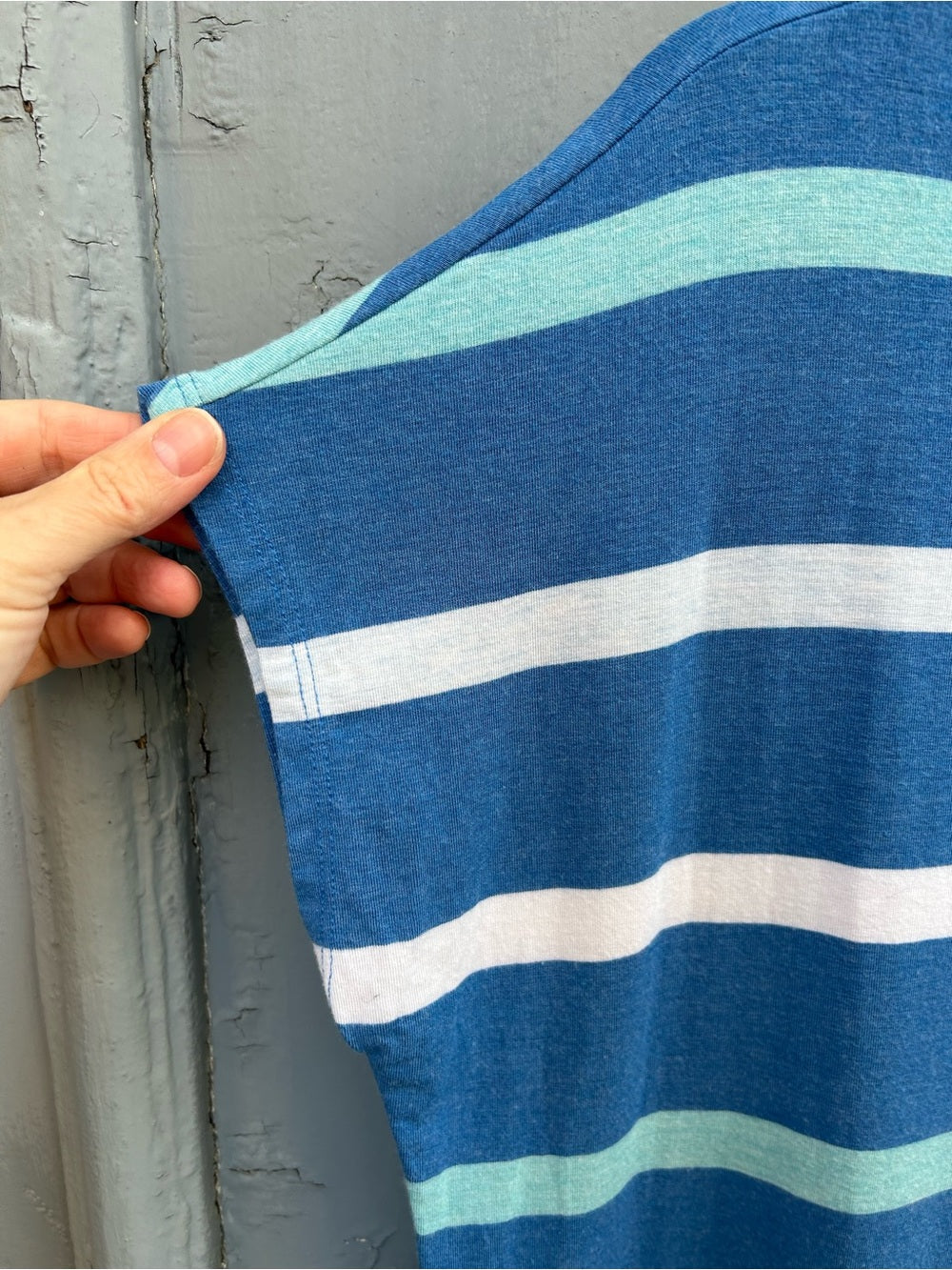 Miik Sia Blue Striped Modal Jersey Tunic, size M
