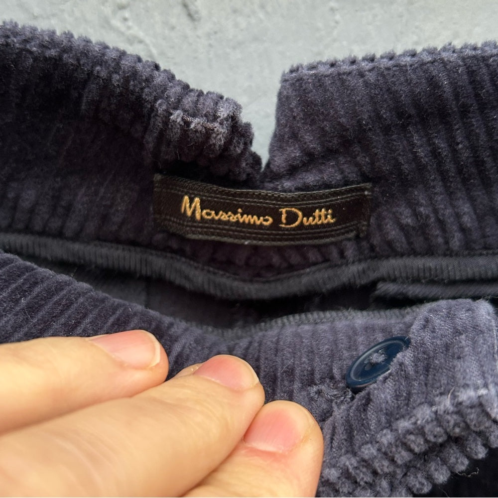 Massimo Dutti Blue Navy Cords, size 6
