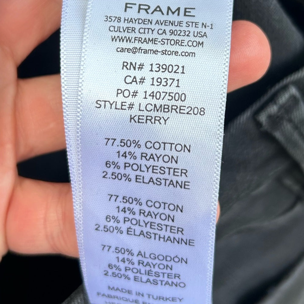 Frame Black Le Crop Mini Boot, size 26