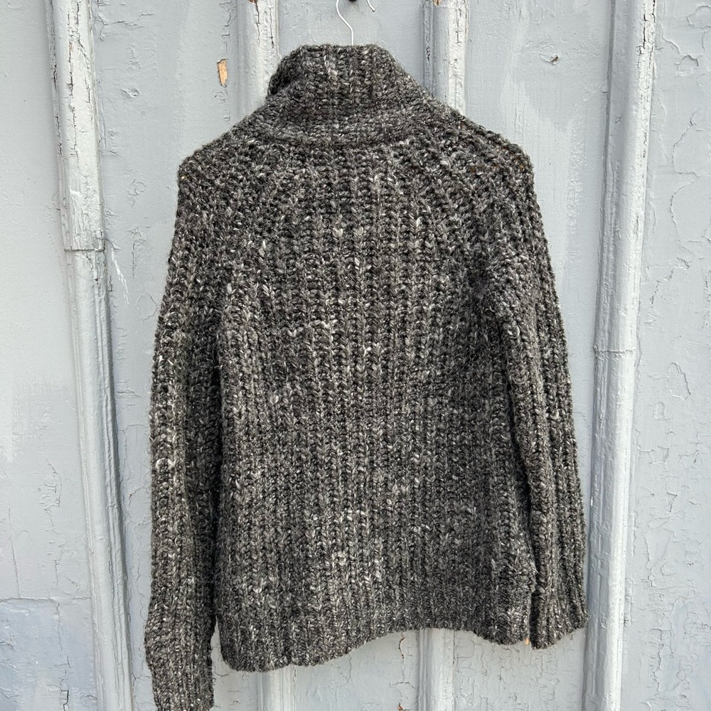 Wilfred Free Wool Alpaca Zip Front Sweater, size Xs (Fits oversized)