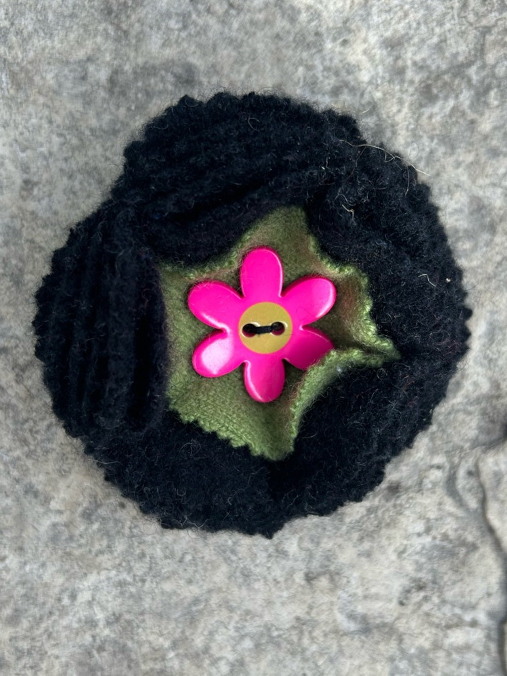 Vintage Cashmere Floral Brooch