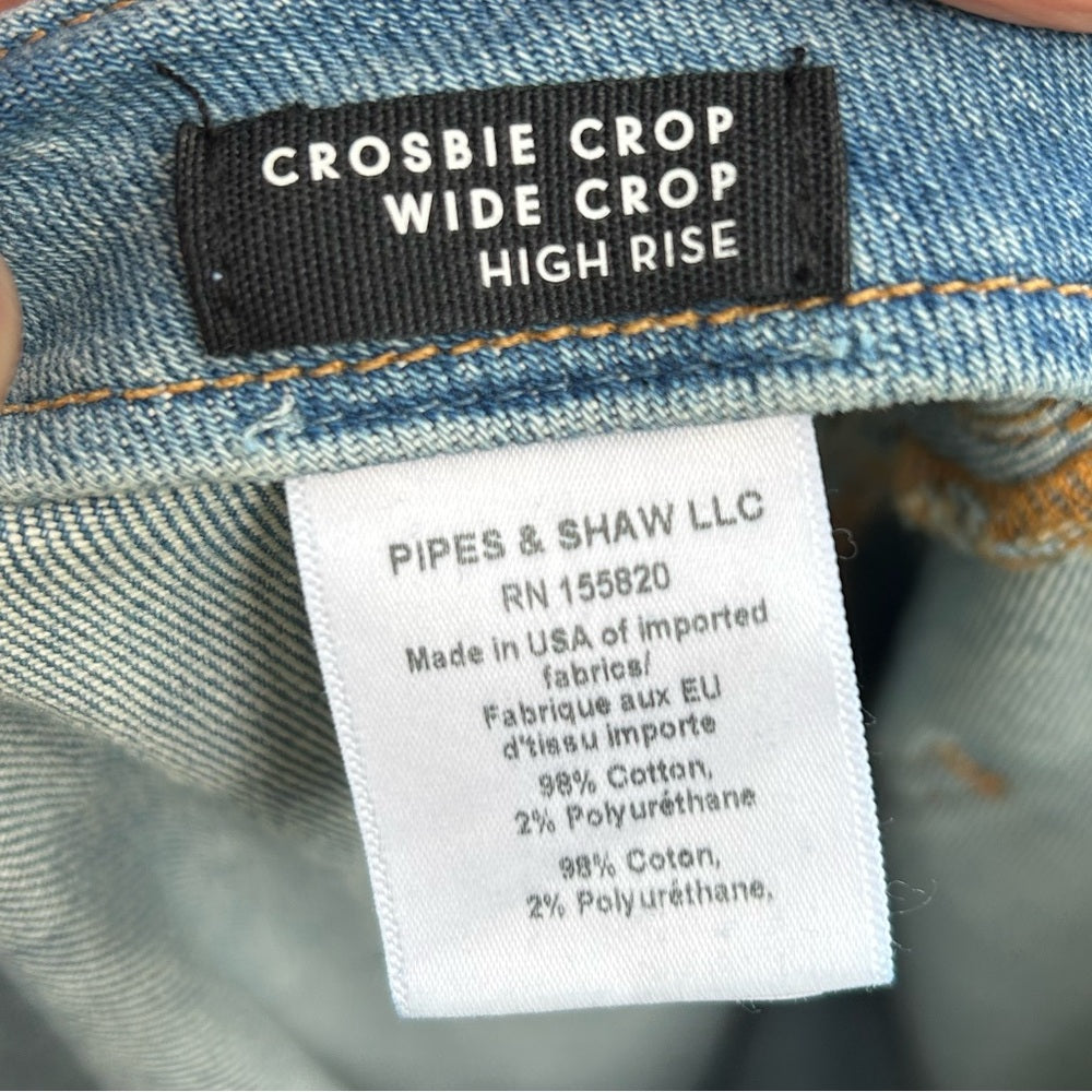 Veronica Beard Crosby Wide Crop, size 29