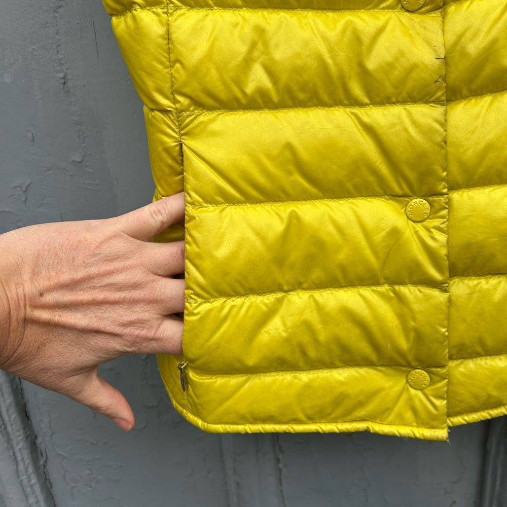 Moncler Citrine Kids Down Vest, size 12
