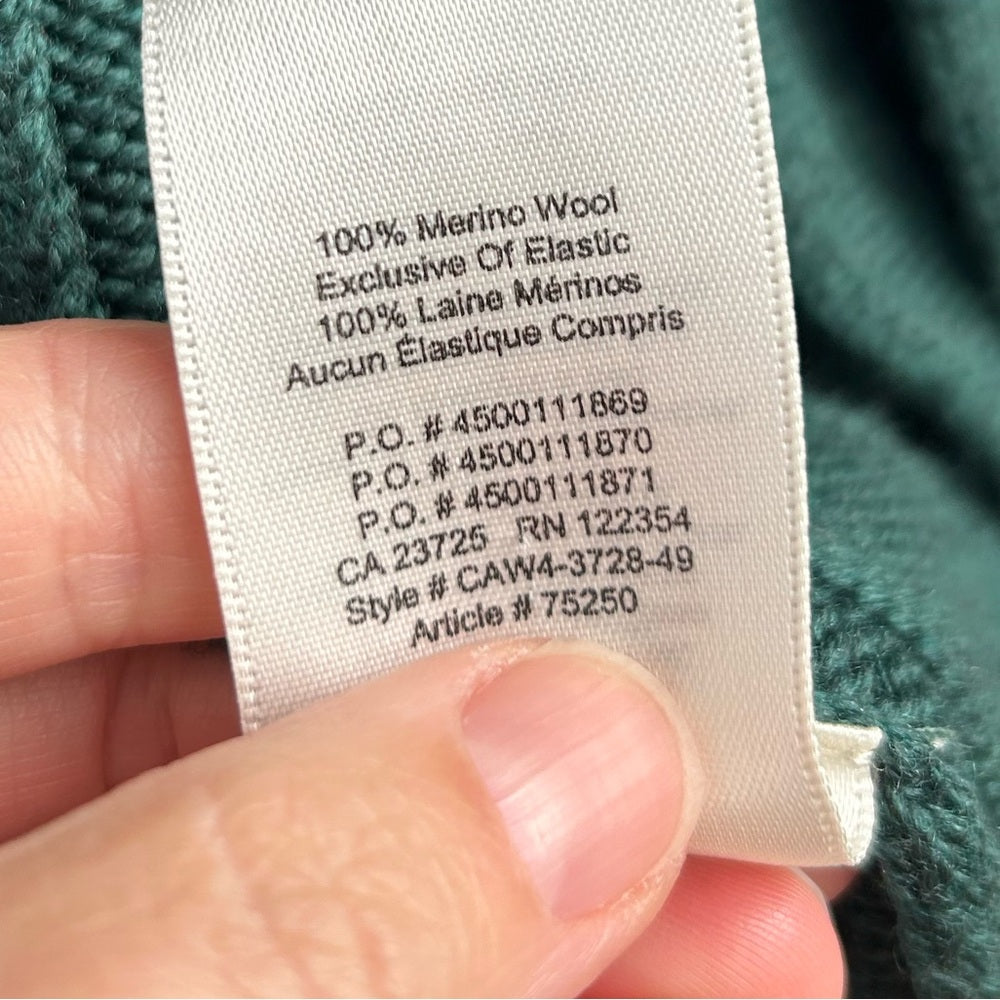 Aritzia Wilfred Forest Green Merino Wool Charlisa Cardigan, Small