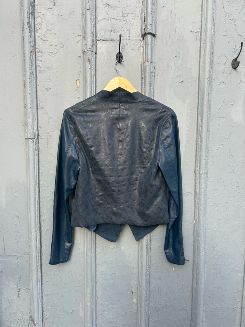 Anthropologie Blank NYC Sharona Vegan Snakeskin Jacket, size M