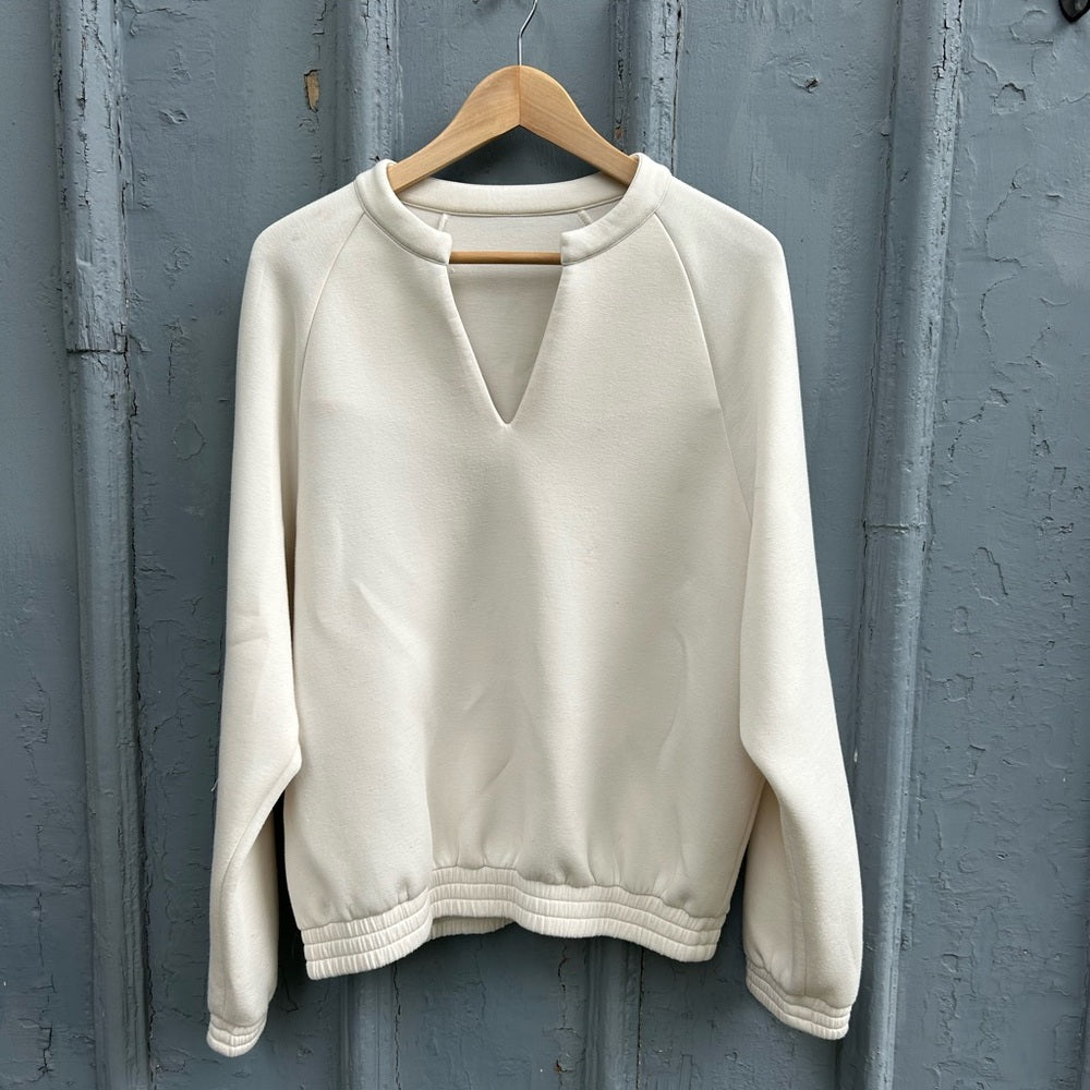 Leze the Label Cream Athena Sweatshirt, Large