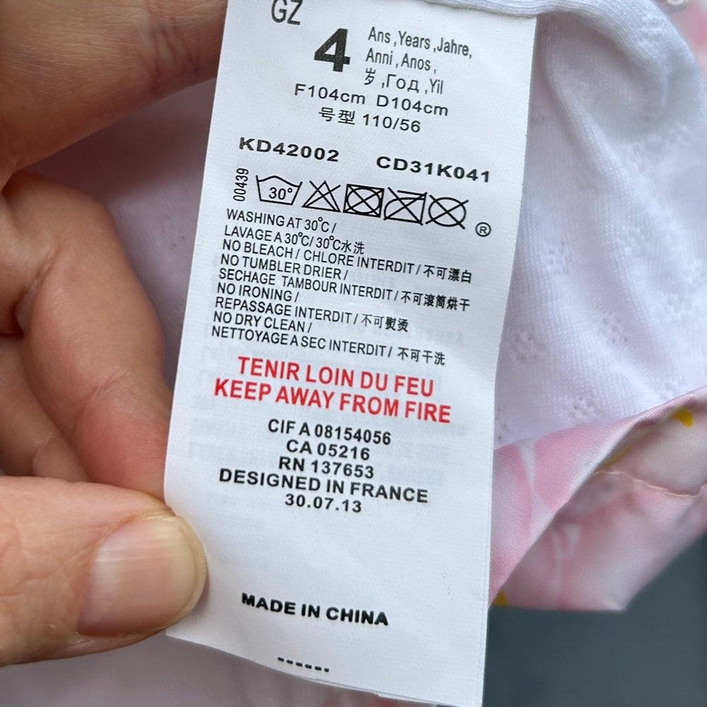 KENZO Kids Spring Floral Jacket, size 4