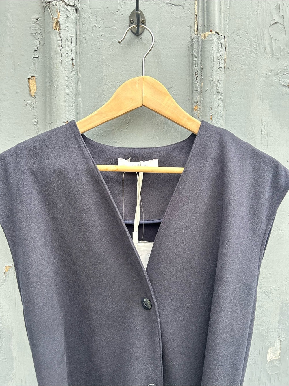 MaxMara Leisure Navy Jersey Gilet Vest, BNWT, size XL
