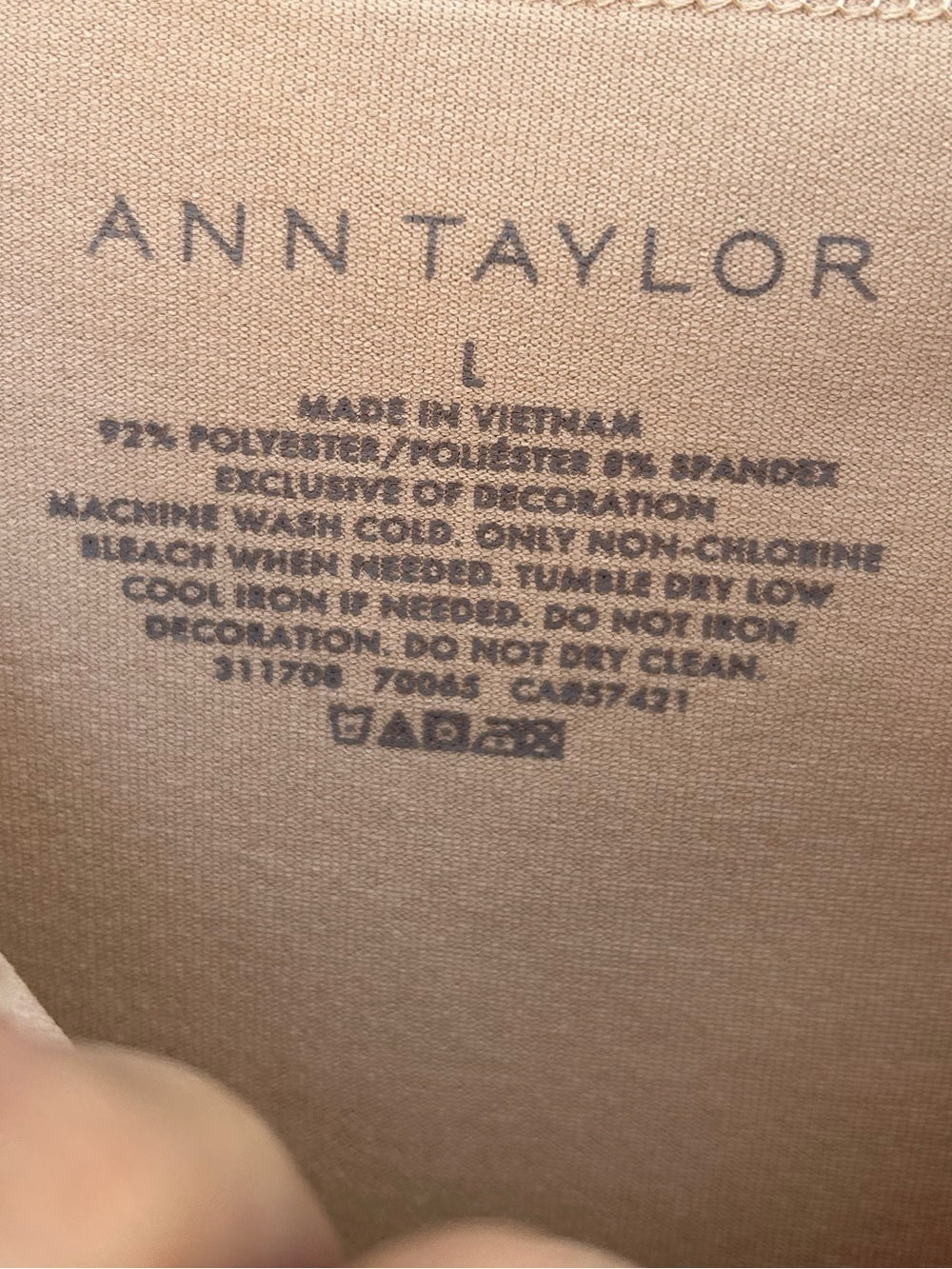 Ann Taylor Taupe cami, Large