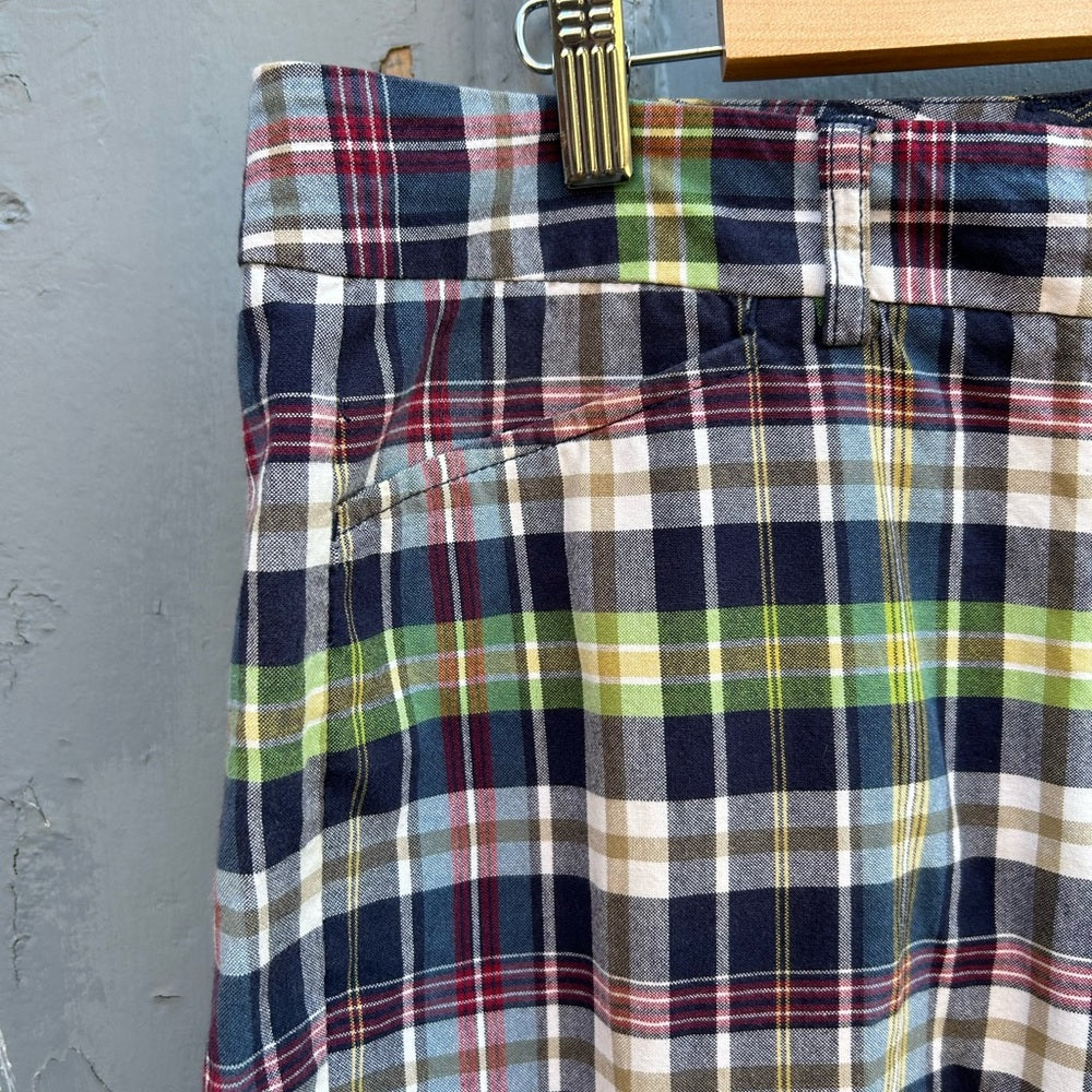 J Crew Cotton Favourite Fit Plaid Shorts, size 12