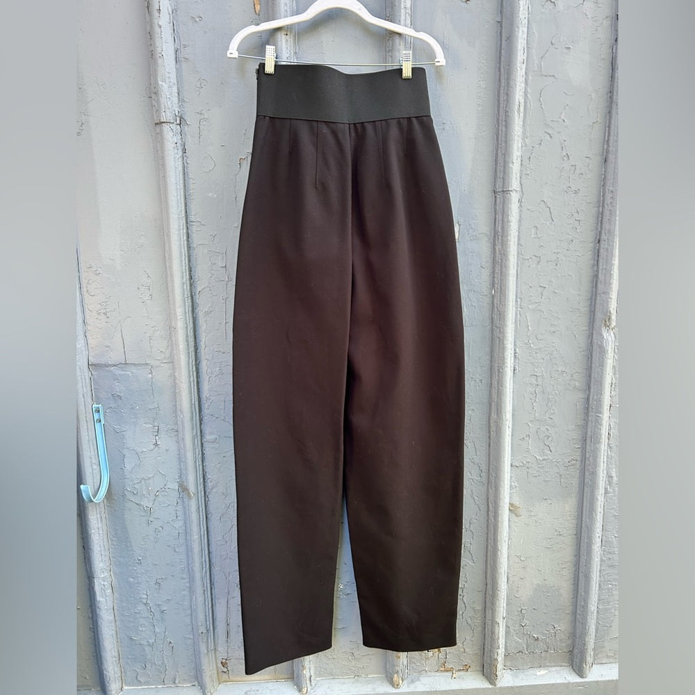 Alaïa Archetypes Belted Wide Leg Trousers, size 40