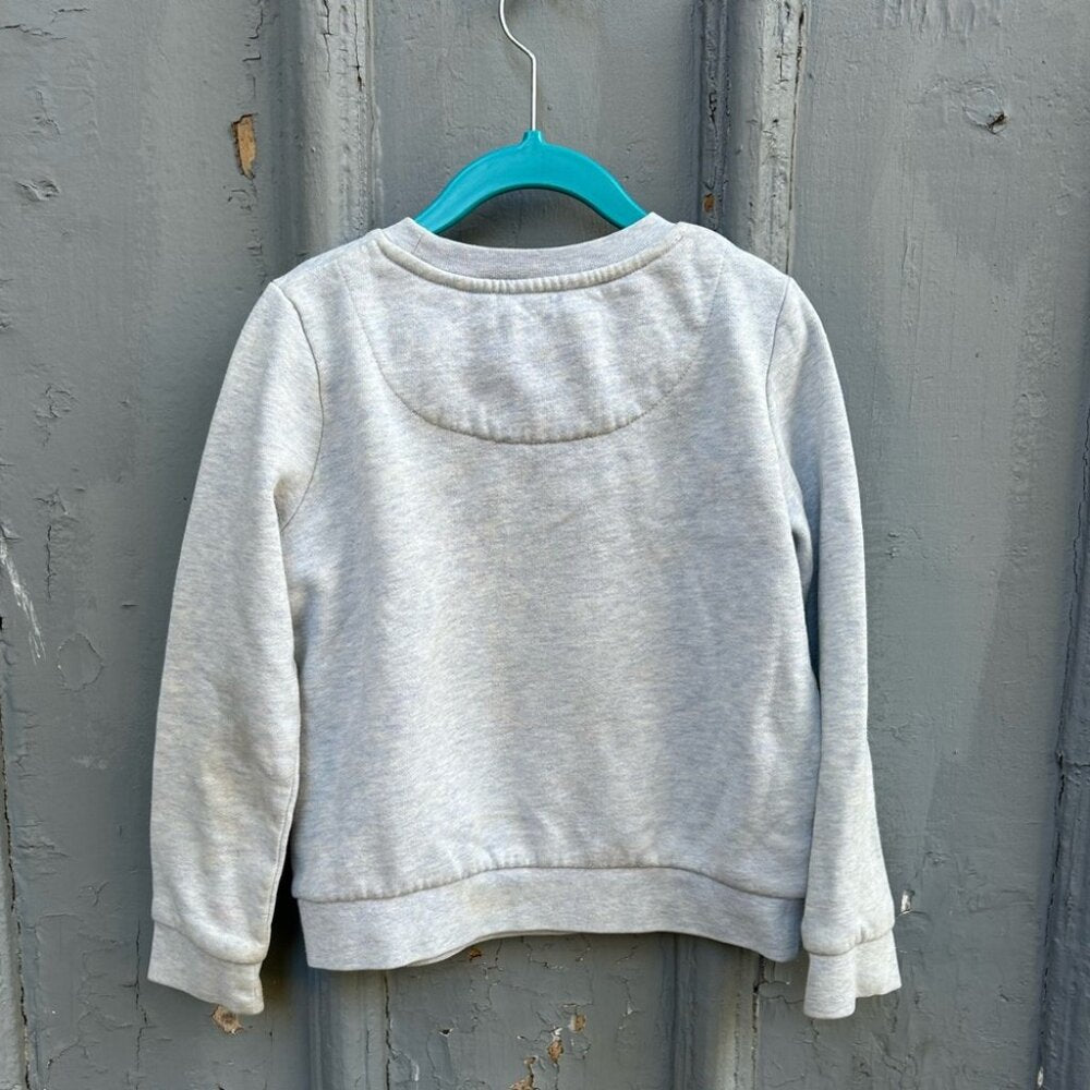 Mini Boden Bunny Crewneck Sweatshirt, size 5/6