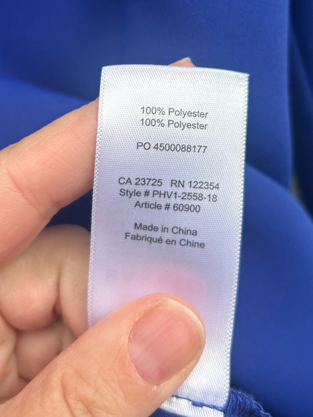 Aritzia Babaton Royal Blue Power blouse, Medium