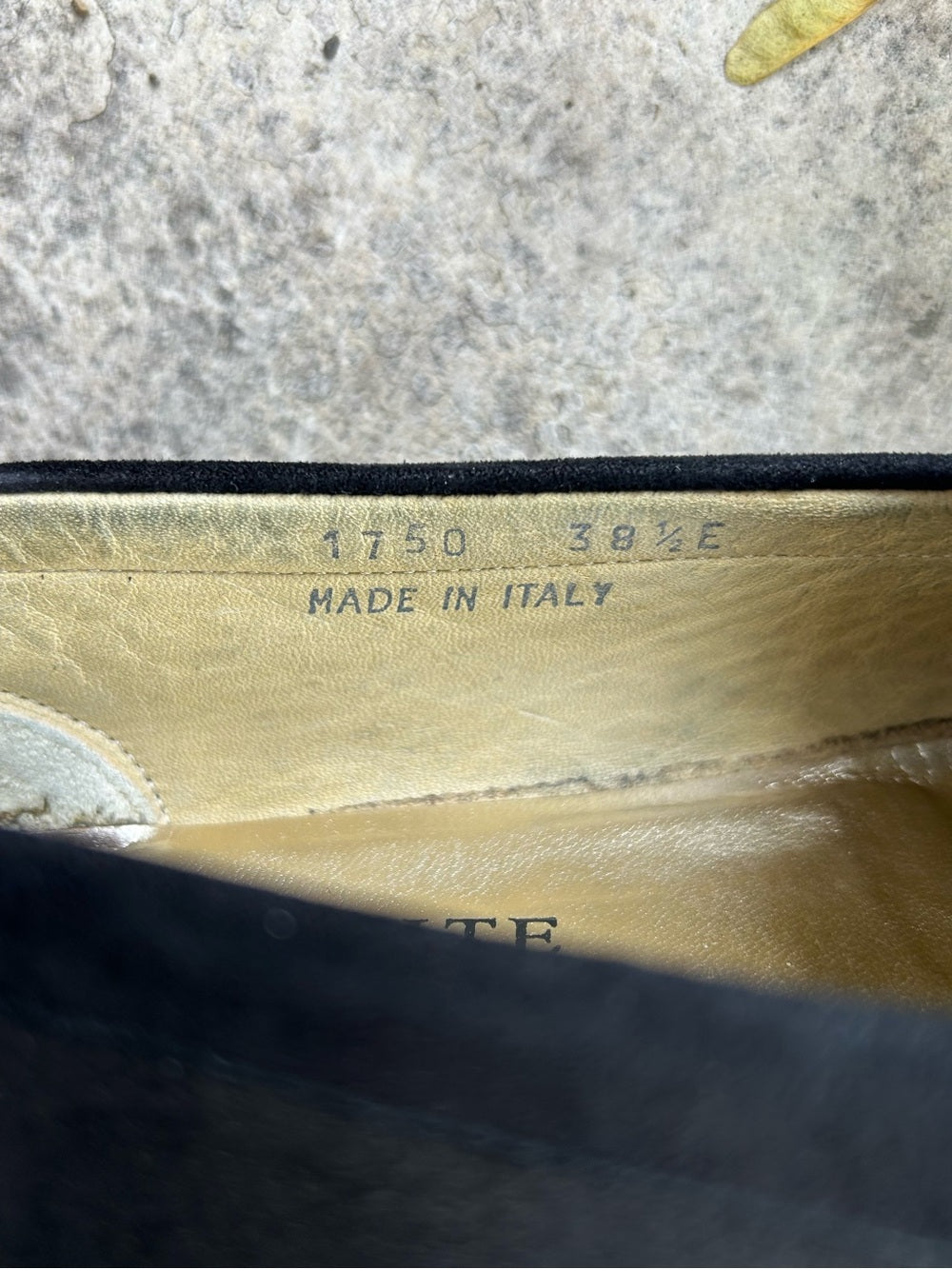 Ron White Rita Black Suede Loafer, size 38.5 (7.5 US)