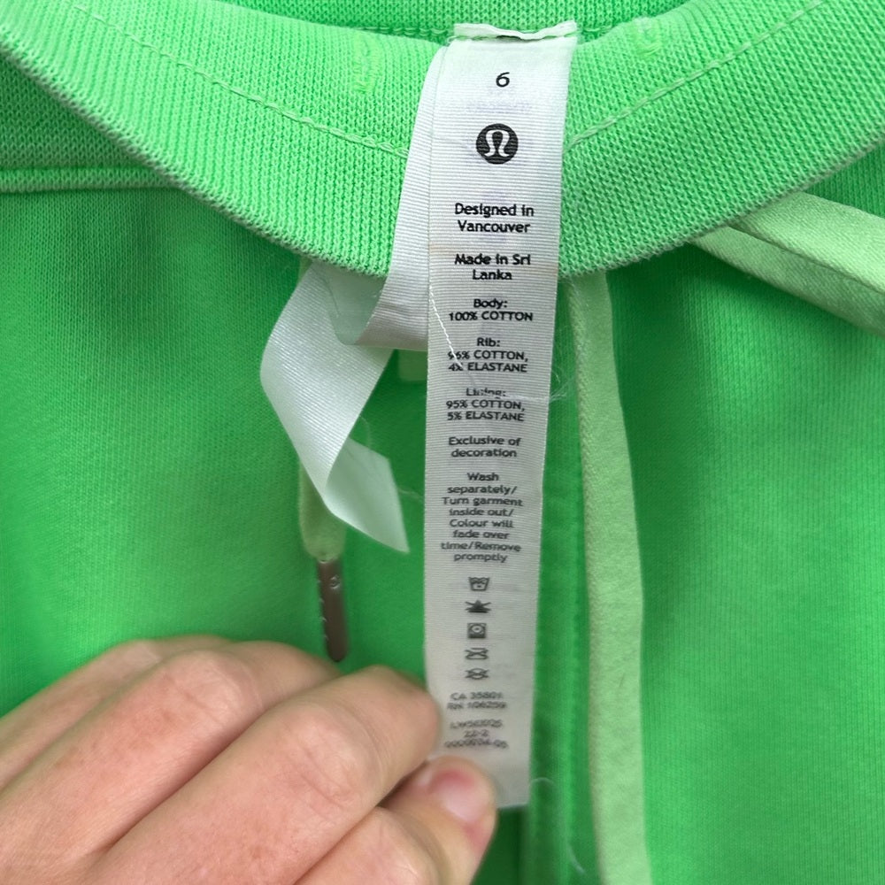 Lululemon Scuba High Rise French Terry Jogger, size 6