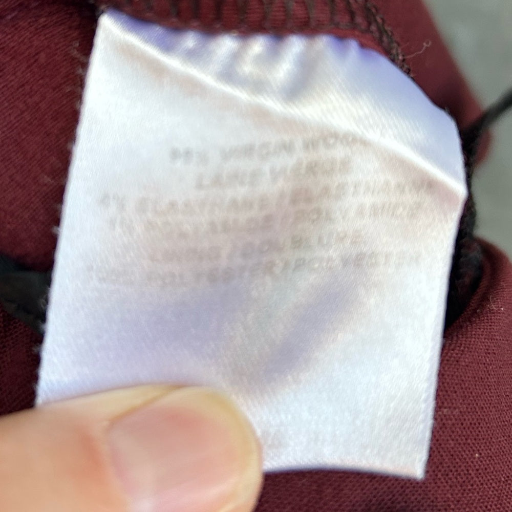 Judith & Charles Wine slim pants, size 4