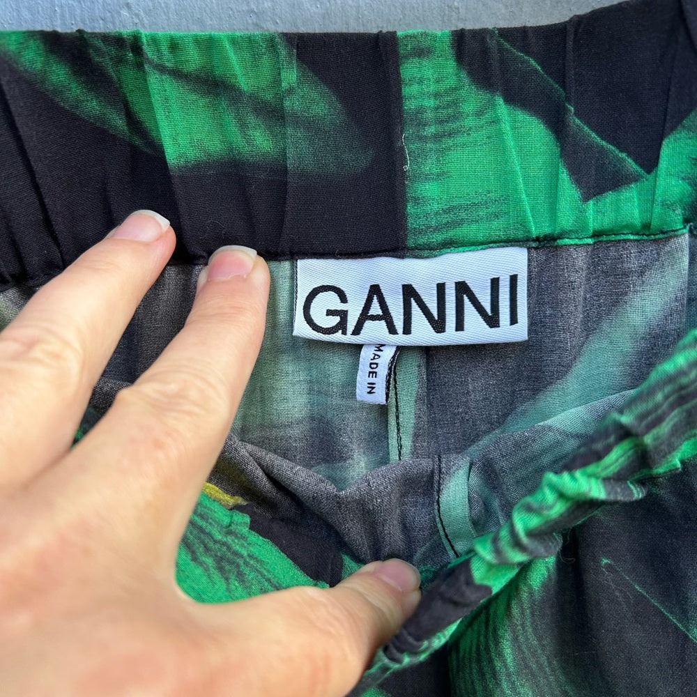 Ganni Cami & Shorts Tropical Print set, Small