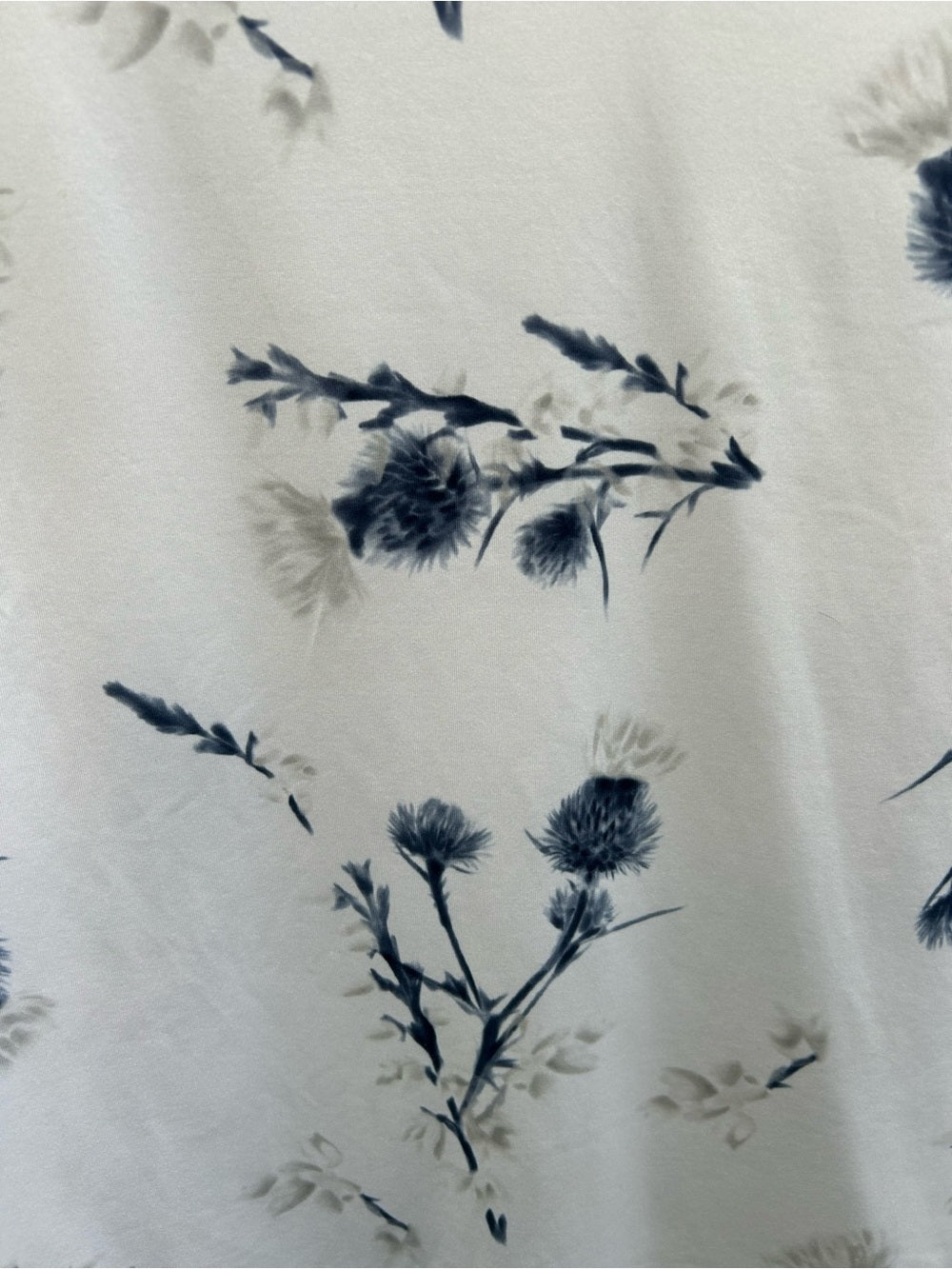 Puma blue and white floral golf polo, size XL