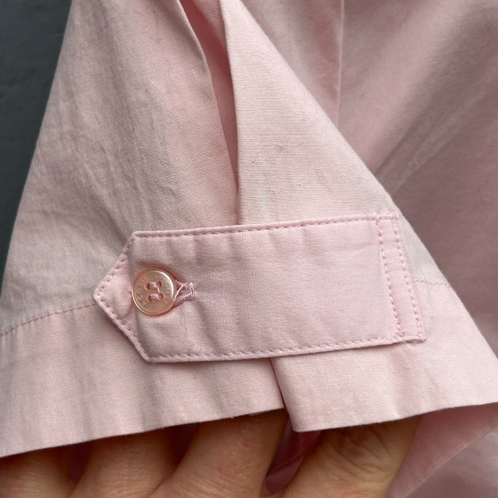 Lacoste Pink Short Sleeve Button down, Small