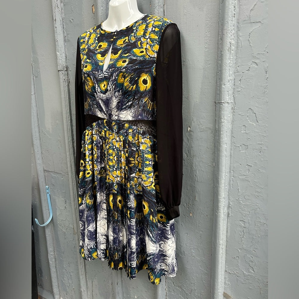 Nicole Richie for Impulse pleated patterned dress, size 8