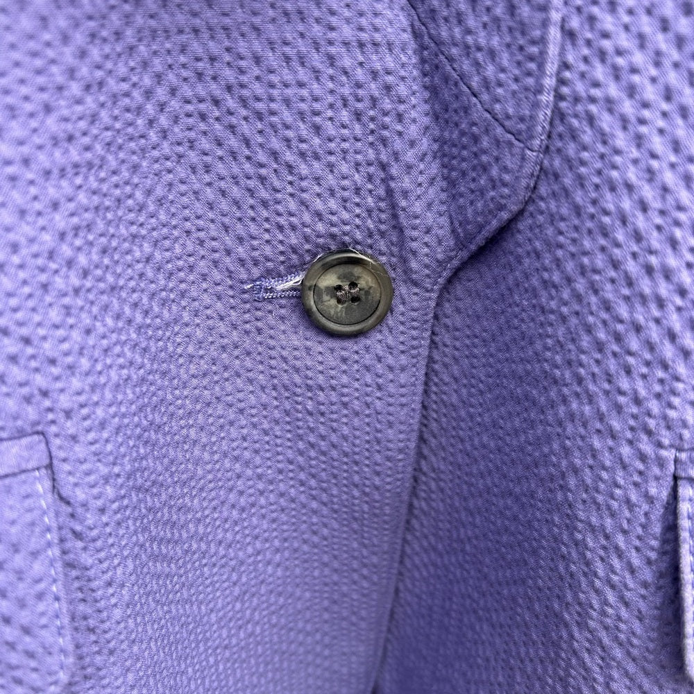 Smythe Texture Scrunch One-Button Blazer, size 2