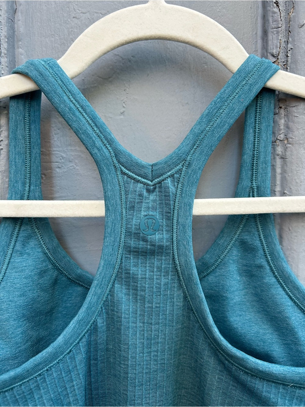 Lululemon Ebb to Street Tank Top, Teal Green, size 4