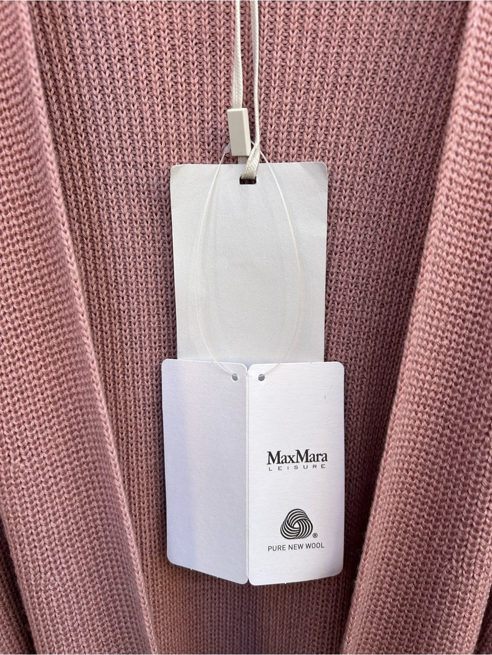 Max Mara Leisure Knitted Wool Waistcoat, BNWT, Pink, size M