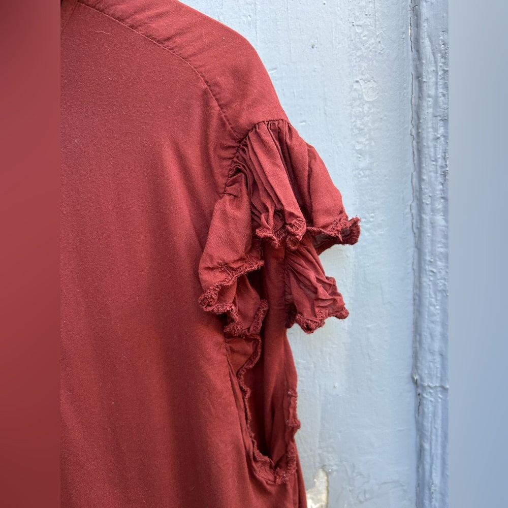 Wilfred Burgundy Sidonie Dress, size M
