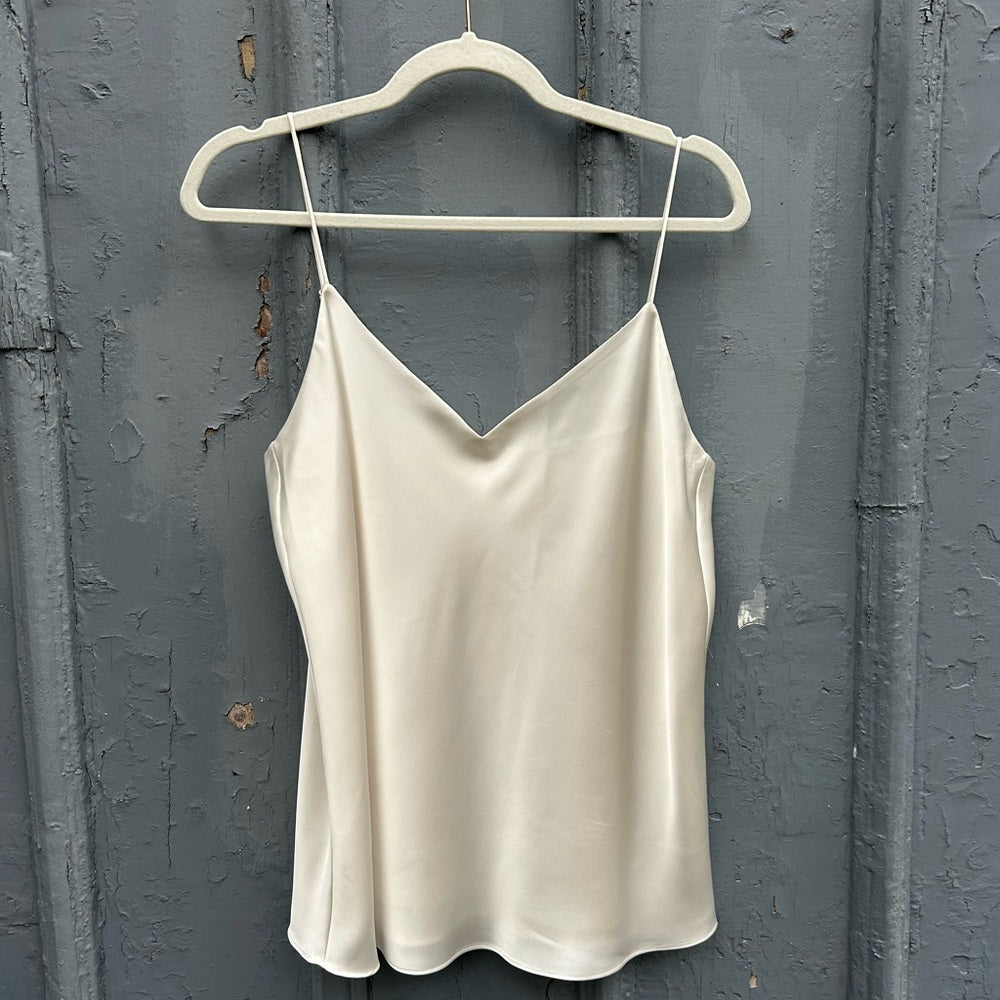 Club Monaco cream satin camisole, size Large