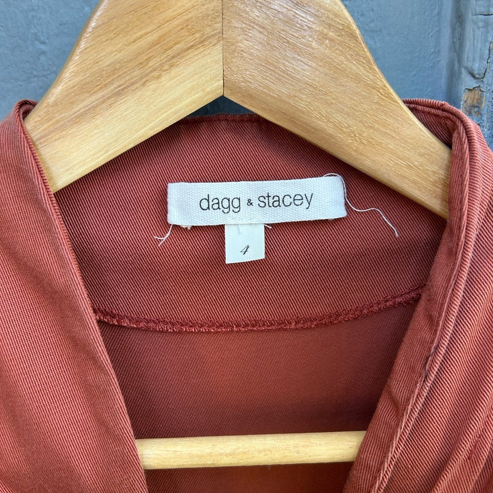 Dagg & Stacey Rust jumpsuit, size 4