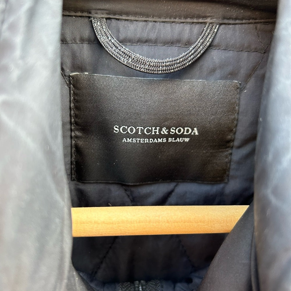 Scotch & Soda Black Quilted jacket, size XS