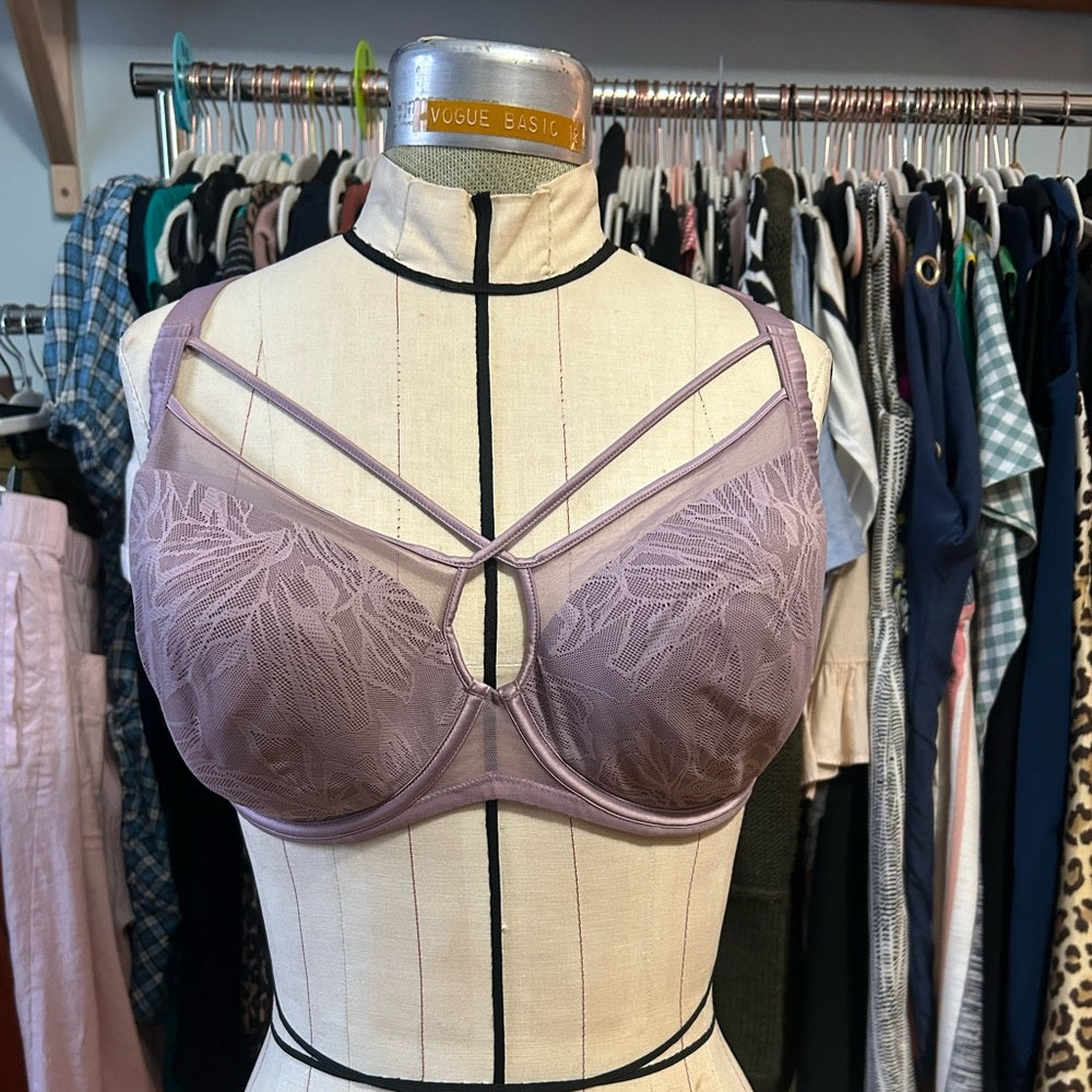 Harper Smooth Lace FlexWire Strappy Soft Cup Bra, Size 38 DDD
