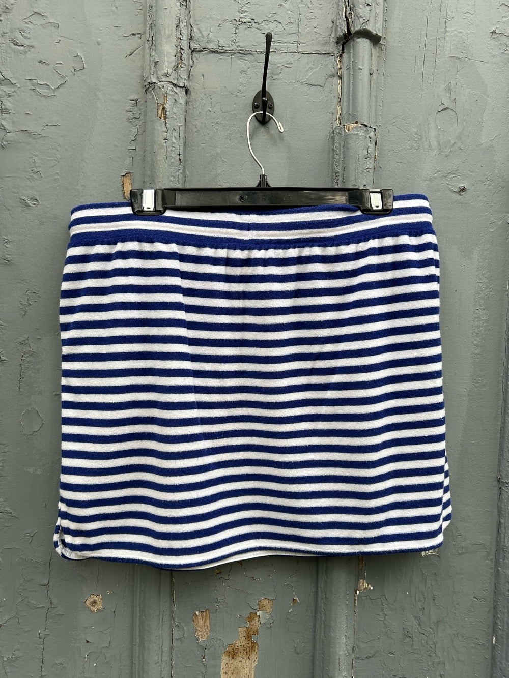 J Crew Weekend blue white terry skirt, Large