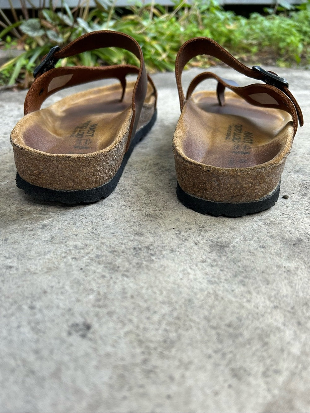Naot Tahoe Buffalo Leather Sandals, size 40