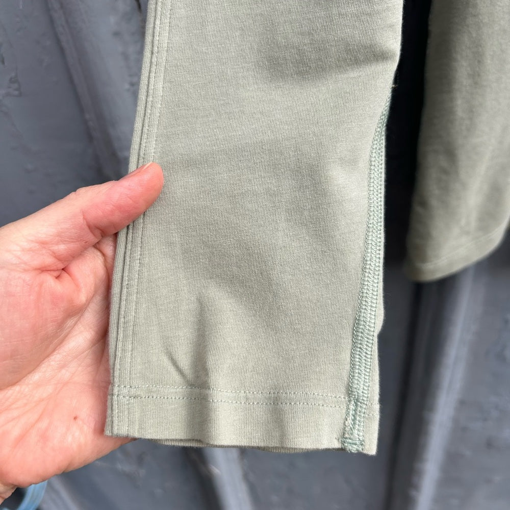 Lululemon Sage green Long Sleeve tee, size 10