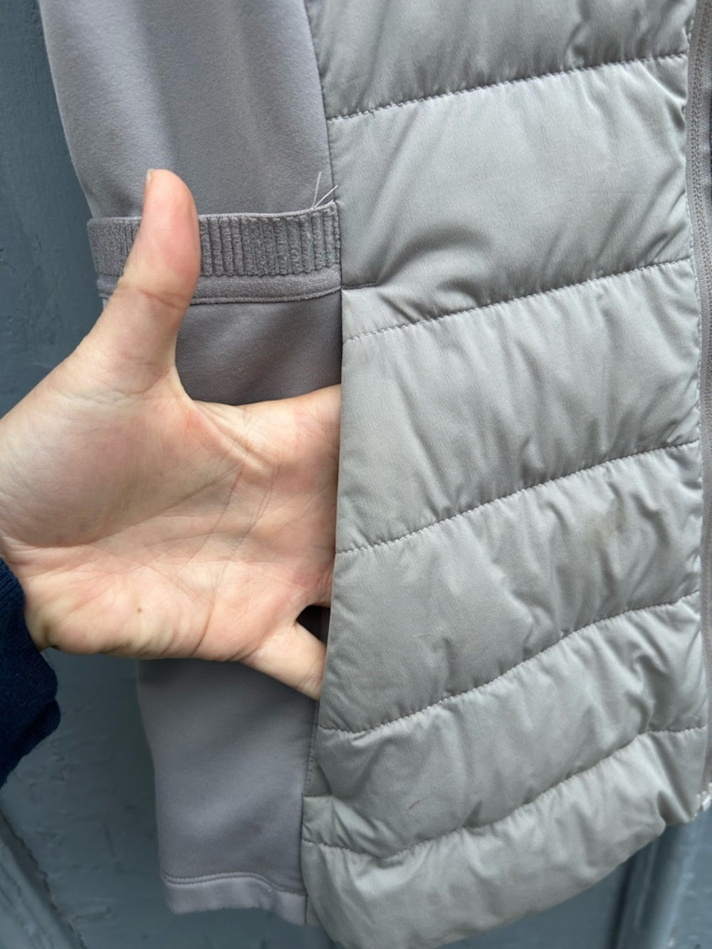 Lululemon Chrome Down for it all vest, size 8