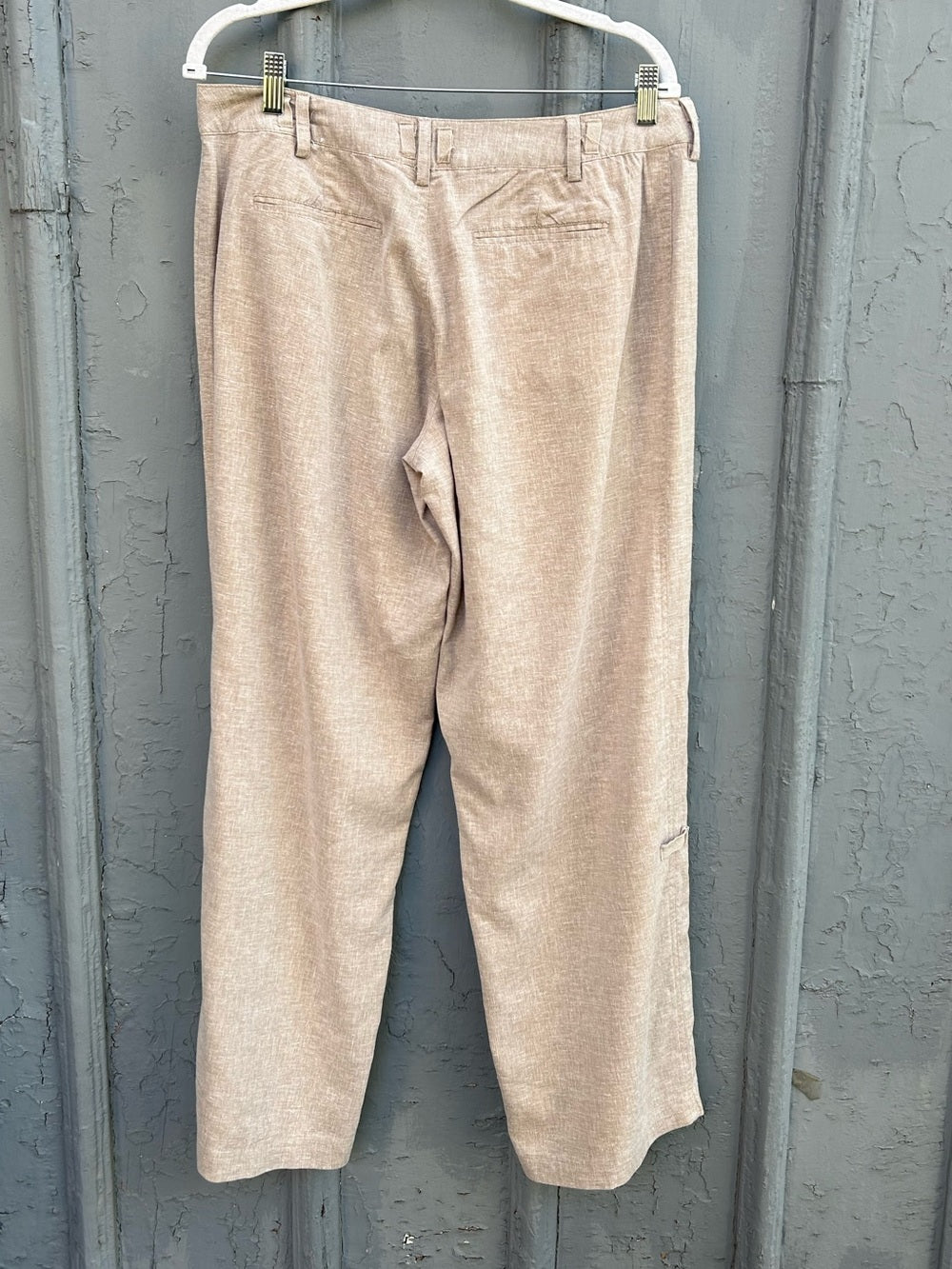 Isis Clothing Taupe Hemp Utility Pants, size 10