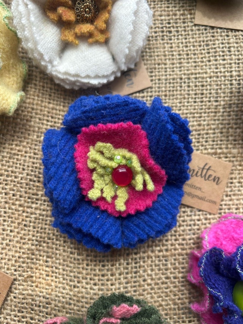 Vintage Cashmere Floral Brooch